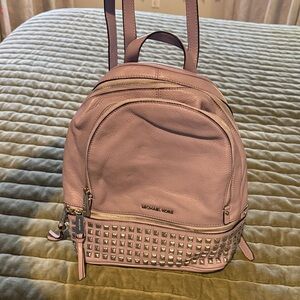 Michael Kors Lavender Studded Backpack